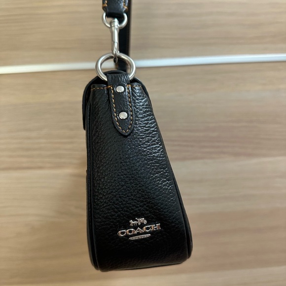 Coach Black Leather Shoulder Bag - Picture 3 of 5